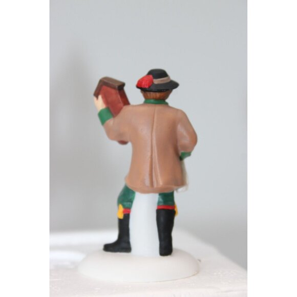 Dept 56 Alpine Village - Cuckoo Clock Vendor & Cart - Picture 3 of 7